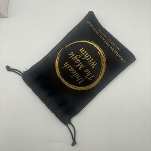 Bolsa de Satén con Logotipo Personalizado para Extensiones de Cabello, Bolsa con Cordón para Pelucas, Color Dorado, Plateado, Blanco y Rosa, Bolsa de Almacenamiento de Textiles para Guardar Pelucas - Product Image 4