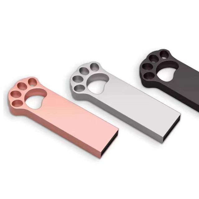 Cat Paw Metal Cartoon Car USB Flash Drive-Mini Exhibition Gift
