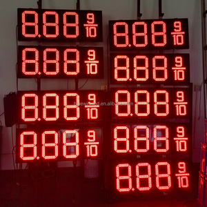 Bán buôn ngoài trời Màn hình hiển thị LED 8.889/10 màu đỏ với màu xanh lá cây kỹ thuật số biển và hiển thị khí dấu hiệu - Product Image 3