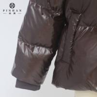 Manteaux en duvet pour femmes à capuche bouffante bulle courte Europe et Amérique Lady doudoune femmes manteaux en duvet d'oie