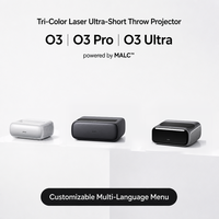 JMGO O3 Ultra 4K Laser Tiga Warna dengan Ultra-Short Throw 0.177:1, 4000 ISO LM, HDR, WiFi 6, EARC dengan Menu Bahasa Inggris