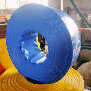 <span class=keywords><strong>Tuyau</strong></span> de refoulement plat souple en PVC bleu pour l'irrigation agricole - Product Image 1