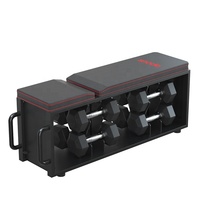 Banc de musculation réglable en acier allié Snode, robuste, pliable, capacité de 300 kg, utilisation en intérieur, comprend 6 paires