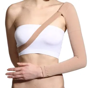 Medical Breathable 20-30mmHg Class 2 Compression Wrist Sleeve Arm Shoulder Support Belt with Adjustable Strap