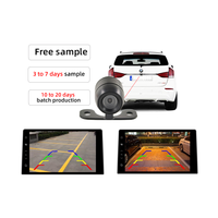 Usine Navigation Voiture Inversion Aide Grand Angle Étanche HD Caméra Externe AV Tête pour Avant Arrière Vue Cheveux Raides