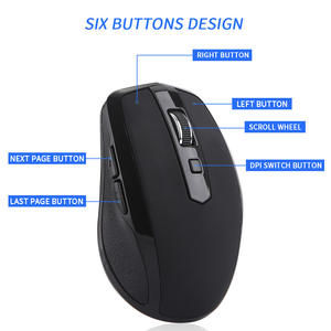 Souris sans fil USB-C silencieuse pour ordinateur portable de bureau et de jeu - Souris optique sans fil créative - Product Image 3
