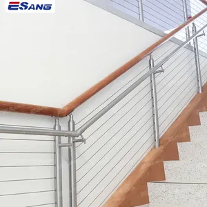 ESANG Home Decorative Modern Design Stainless Steel Railing Post Staircase Handrail For Stair