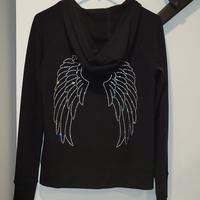 Vente en gros personnalisé Ailes d'ange en forme de diamant Rhinestone kits de transfert de chaleur correctif thermocollant pour chemises et vêtements
