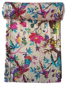 Handicraft Handmade Cotton Jaipuri Kantha <b>Quilt</b> <b>Bed</b> Cover Blanket handmade bulk product - Product Image 1
