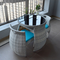 Ensemble de table et chaise 24 places, Restaurant en rotin, pour restaurant, café