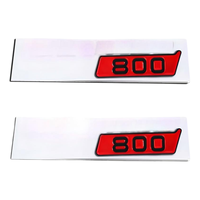 Emblème DOS BITURBO 800 pour B Rabus Merce-des-Benz Biturbo Coupé Cabriolet, autocollant de logo de voiture pour accessoires extérieurs automobiles