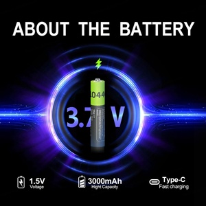 IILEER 10440 Batería Recargable Universal de Iones de Litio de 666mWh, 3.7 Voltios, 180mAh, Larga Vida Útil, con Cable de Carga - Product Image 3