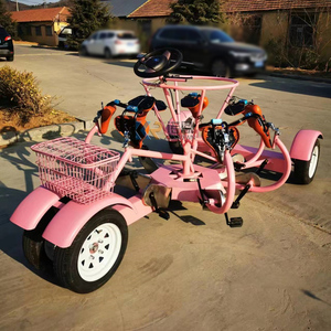 Meilleur fabricant de vélos électriques pliants unilatéraux à 7 places pour excursions, bus de fête, ou voitures de type beer bike - Product Image 4
