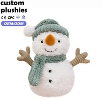 Bestseller Schneemann-Plüschtier mit Karotten-Nase, Mütze & Schal für Weihnachtsdekoration und Geschenk