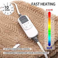 Nouvelle Couverture Électrique Multifonctionnelle en Tissu Bouclé Épais, Simple, Chaud, Doux pour la Peau et Écologique, Style Européen, Idéale pour l'Hiver