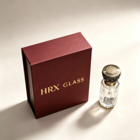 Boîte d'emballage de luxe pour flacon de parfum avec logo personnalisé, boîte cadeau rigide à fermeture magnétique pour huile essentielle et parfum