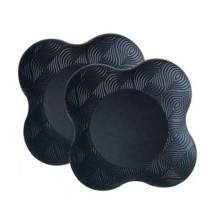 Almohadilla gruesa para hacer ejercicio para niños y mujeres, estera de Yoga de PU redonda con logotipo personalizado, respetuoso con el medio ambiente, para Fitness, gimnasio en casa, entrenamiento, <span class=keywords><strong>Pilates</strong></span> - Product Image 3