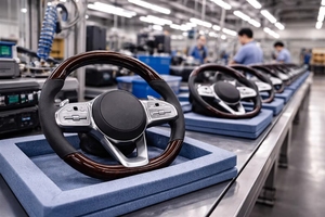 Volant de direction pour <span class=keywords><strong>Mercedes</strong></span>-Benz <span class=keywords><strong>AMG</strong></span> W205 W206 W167 W176 GLC avec matériau premium résistant à l'usure pour la réparation des anciens volants endommagés - Product Image 5