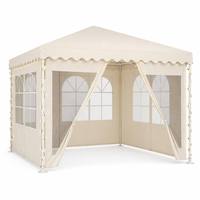 Auvent moderne en aluminium thermolaqué 3000 mm avec moustiquaire imperméable, fenêtre de visualisation, rideau amovible et éclairage LED pour toit
