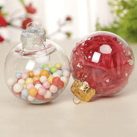 Ornements de boule de disque de cercle en plastique PVC transparent de luxe bricolage Transparent étanche respectueux de l'environnement intérieur extérieur à remplir