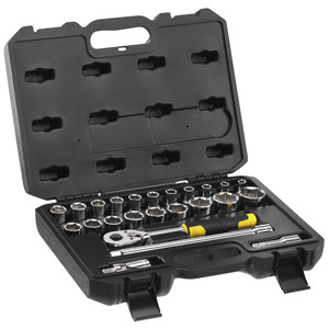 Jeu de clés à douilles 1/2 po, 24 pièces, kit d'outils pour mécaniciens - Product Image 1