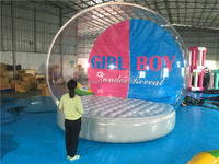 Bola Salju Natal Tiup Outdoor Bahan Terpal PVC Warna Logo Dapat Disesuaikan Garansi 2 Tahun Iklan