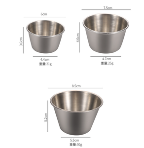 Tazón para Sopa/Vino de Acero Inoxidable SUS304, Tamaños Pequeño, Mediano y Grande Opcionales, Modelo DFS830, para Cocina, Salsas y Condimentos - Product Image 1