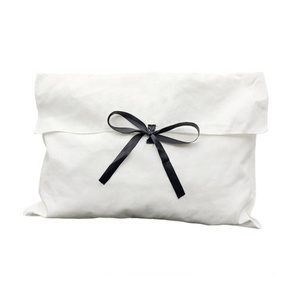 Fabrika özel Logo baskılı lüks organik toz torbası pamuk zarf toz torbası çanta ambalaj için - Product Image 6