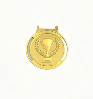 Personalización de artesanía metálica de aleación de zinc para cordón de recuerdo, trofeo de fútbol y medalla personalizados para competición deportiva