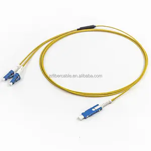Duplex Singlemode 9/125 OS2 OS3 CS/UPC ke LC/UPC CS-LC CS-SC kabel Patch serat optik tambal sulam