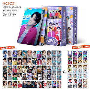 การ์ดรูปและสติกเกอร์วงเคป๊อป บุลเล็ตพรูฟ บอยส์ สกาูตส์ จองกุก วี จิน จำนวน 92 ชิ้น ของขวัญสำหรับแฟนคลับ งานกระดาษ พิมพ์ดิจิทัล - Product Image 1