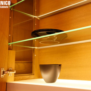 Nicocabinet Hiện Đại Bằng Gỗ Chuyên Nghiệp Biệt Thự Tư Nhân Bếp Nhà Bếp Veneer Matt Sơn Mài Hoàn Thành Màu Đen Tùy Chỉnh Tủ Bếp - Product Image 6