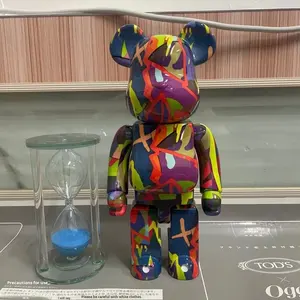 Figura de Oso Animal de Flores de Cerezo Electrochapado Bearbrick 400% ABS, Decoración del Hogar y Regalo en Existencia - Product Image 4