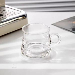 <span class=keywords><strong>Café</strong></span> Latte <span class=keywords><strong>Continental</strong></span> Vintage Té DE LA TARDE Desayuno Taza de leche con asa Taza de vidrio - Product Image 3