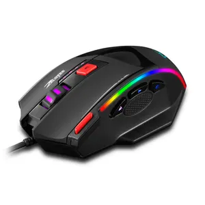 ZELOTES C-17 Wired Gaming Mouse Weight Tuning Programmable 8D Hot Sale Item USB Breathing Light