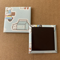 Kit de fabrication d'aimants de réfrigérateur carrés 63,5x63,5 mm, directement de l'usine, 1000 pièces, ensemble de matériaux + découpeuse, idéal pour les vendeurs Etsy