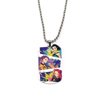 Faible MOQ, Pendentif porte-clés et breloque de collier en alliage d'acier inoxydable, thème Anime japonais, accessoires décoratifs avec impression couleur