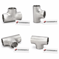 Té égal en acier inoxydable personnalisé, fabrication directe usine, ASME B16.9 ASTM A403 WP304/304L