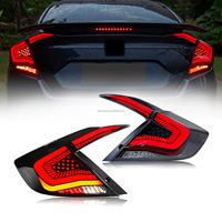 Ensemble de feux arrière LED pour Honda Civic 2016-2021 berline, accessoires de modification de feux de freinage et de feux de jour arrière