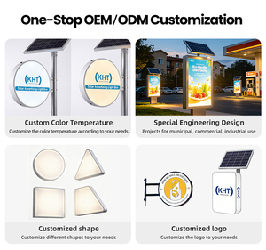 KHT OD=30 Solar Backlight <b>Box</b> <b>Advertising</b> Board Overall-Lit Aluminum <b>Lighting</b> IP65 Rating KHT-3210-OD30 Outdoor Solar Power Oper - Product Image 6