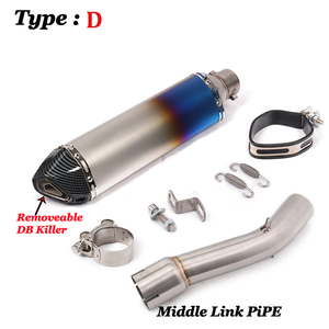 Pot d'échappement GP pour moto, tuyau intermédiaire, connecteur, tube de liaison, échappement à enfiler pour Yamaha FZ1 FZ1N <span class=keywords><strong>FZ1000</strong></span> - Product Image 4