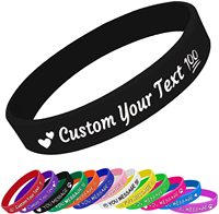 Texte personnalisé anti-poussière, Bracelets en caoutchouc de Silicone pour les événements, les cadeaux, les collectes de fonds, la sensibilisation et la Motivation