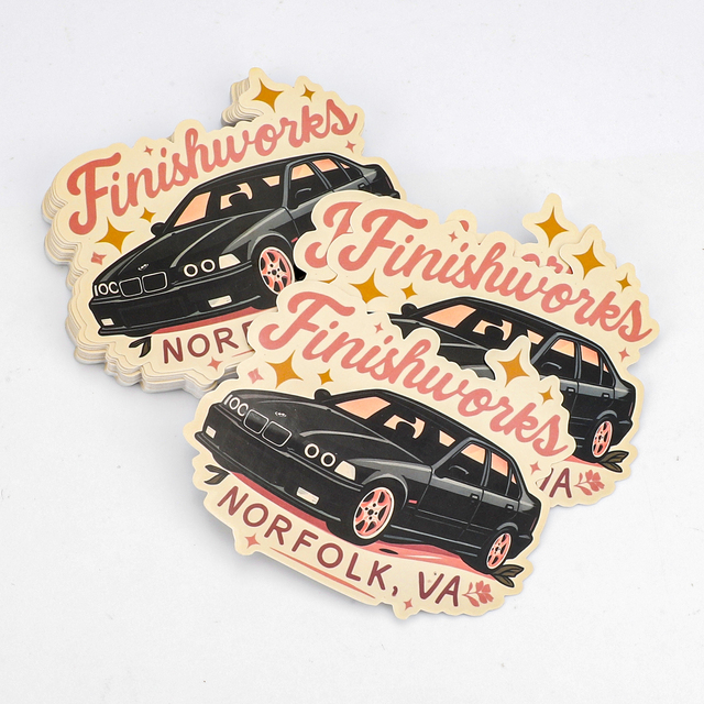 Die Cut PVC Car Stickers Waterproof UV Resistant Custom Brand Logo Decals for Outdoor Use