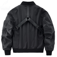 YuFan Nouveau Design Personnalisé Noir Blouson Bomber Offre Spéciale Manteaux Imperméables D'hiver Pour Hommes