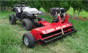 เครื่องตัดหญ้าแบบลากจูงติดรถไถนา 15 แรงม้า ใช้เครื่องยนต์เบนซิน พร้อมอุปกรณ์ตัดหญ้าแบบฟลีล ขาย - Product Image 2