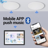 Host musik Android dua zona 8 inci dengan WiFi BT kartu TF/USB untuk rumah/komersial