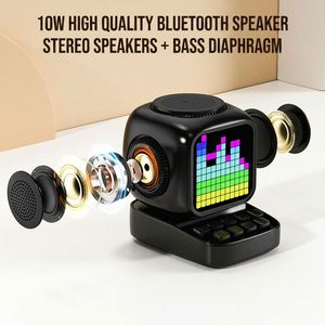 Altavoz Bluetooth Compacto de Viaje 2026, Moderno, con Reloj Despertador, Resistente al Agua, Reproductor de Audio Inalámbrico, Ranura para Tarjeta TF, Radio FM, para Exteriores - Product Image 3
