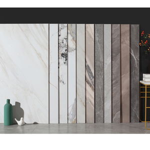 Azulejo de Cerámica Gris Moderno y Elegante de 600x1200, Azulejo de Piso de Porcelana Pulido con Aspecto de Mármol, Antiadherente, Antibacteriano para Dormitorio - Product Image 1