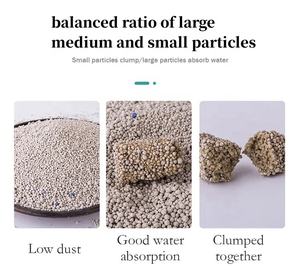 Fábrica <span class=keywords><strong>OEM</strong></span> a granel libre de polvo bloqueo de olor fuerte aglomeración 100% arena para gatos de bentonita de colores naturales - Product Image 6