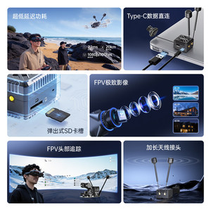 Kit Walksnail Avatar GT2 2W Transmission d'images numériques HD Haute puissance Longue portée Vision nocturne pour drones - Product Image 3